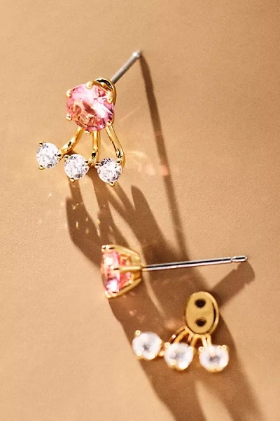 Nadri Natural Beauty Jacket Stud Earrings In Multi