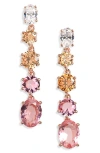 Nadri Natural Beauty Linear Drop Earrings In Multi