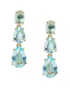 Nadri Natural Beauty Short Drop Earrings In Blue/gold