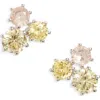 Nadri Natural Beauty Trio Crystal Stud Earrings