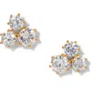 Nadri Natural Beauty Trio Crystal Stud Earrings