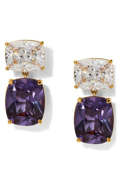 Nadri Northern Lights Crystal Drop Earrings In Gold