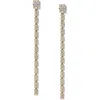 Nadri Northern Lights Cubic Zirconia Linear Drop Earrings In Gold
