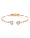 Nadri Pave Detail Hinge Bracelet In Gold