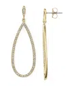 Nadri Pave Drop Earrings In Gold