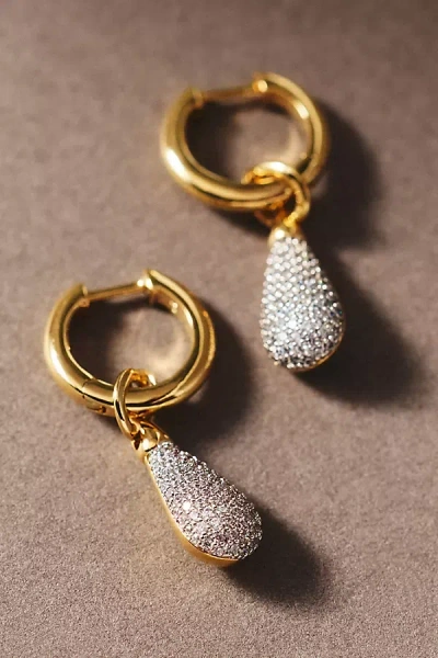 Nadri Pavé Huggie Earrings In Gold