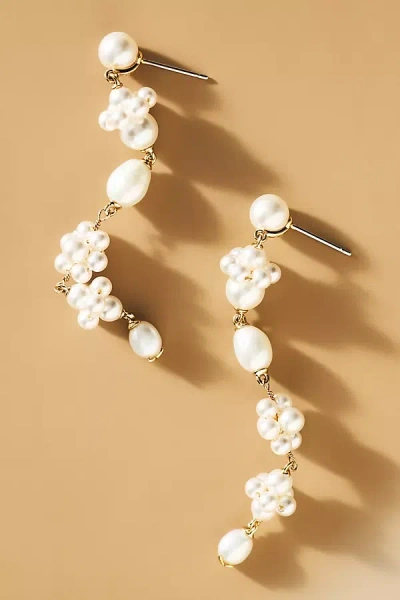 Nadri Pearl Drop Earrings In Gold