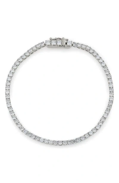Nadri Perfect Tennis Cubic Zirconia Bracelet In Silver