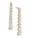 Nadri Tennis Cubic Zirconia Linear Drop Earrings In Gold