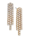 Nadri Tennis Cubic Zirconia Linear Drop Earrings In Gold