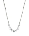 Nadri Perfect Graduated Cubic Zirconia Necklace In Silver