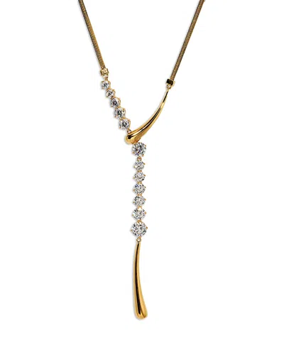Nadri Phenom Cubic Zirconia Lariat Necklace, 16-18 In Gold