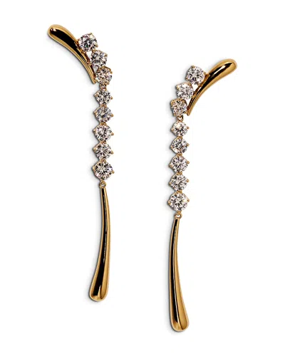 Nadri Phenom Long Linear Earrings In Gold