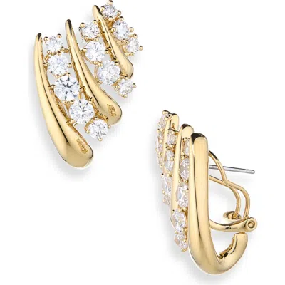 Nadri Phenom Multi J-hoop Earrings In Gold
