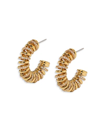 Nadri Pisa Coil C Hoop Earrings In Gold