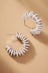 Nadri Pisa Coil Hoop Earrings In Metallic