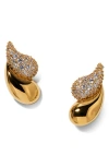 Nadri Pisa Cubic Zirconia Stud Earrings In Gold
