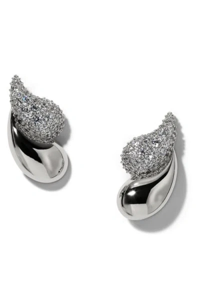 Nadri Pisa Cubic Zirconia Stud Earrings In Metallic
