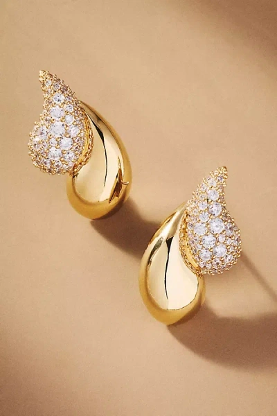 Nadri Pisa Double Teardrop Earrings In Gold