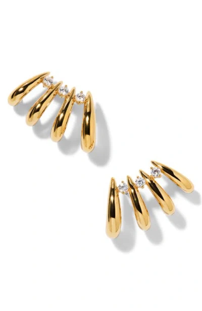 NADRI NADRI PISA HOOP CLIMBER EARRINGS