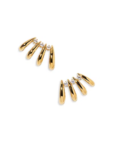 Nadri Pisa Multi Hoop Climber Earrings, 0.75l In Gold