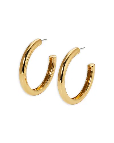 Nadri Polished Large C Hoop Earrings In Gold