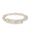 Nadri Poppy Cultured Freshwater Pearl Double Wrap Bracelet In White