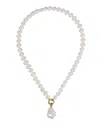 Nadri Poppy Cultured Freshwater Pearl Pendant Necklace, 18 In White