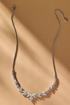 Nadri Prima Large Frontal Crystal Necklace In Metallic