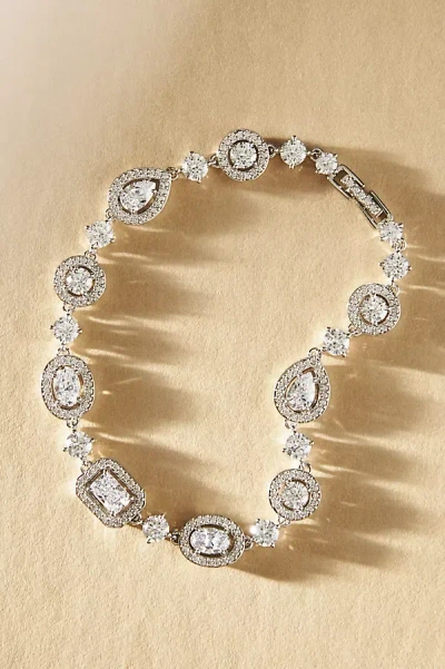 Nadri Radiant Halo Line Bracelet In Metallic
