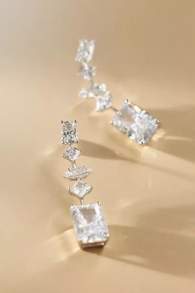 Nadri Rare Jewels Drop Earrings In Silver