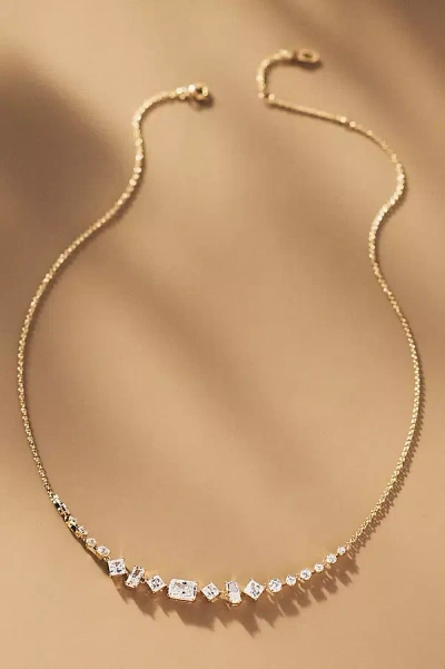 Nadri Rare Jewels Frontal Necklace In Gold