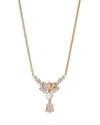 Nadri Ravish Cubic Zirconia Frontal Drop Necklace, 16-18 In Gold