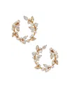 Nadri Ravish Front To Back Hoop Earrings In Gold