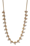 Nadri Ravish Half Vine Necklace In Gold