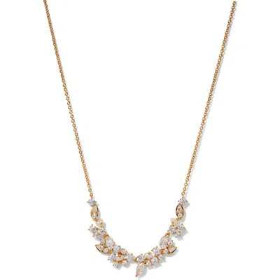 Nadri Ravish Laurel Cubic Zirconia & Cultured Pearl Frontal Necklace