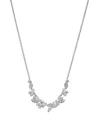 Nadri Ravish Laurel Frontal Necklace, 16-18 In Silver