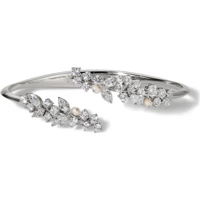 Nadri Ravish Laurel Genuine Pearl & Cubic Zirconia Cuff