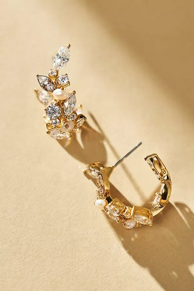 NADRI RAVISH MINI C HOOP EARRINGS