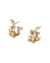 Nadri Ravish Mini C Hoop Earrings In Gold