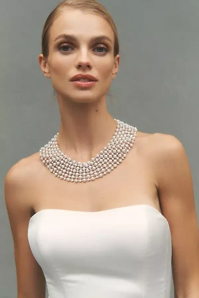 Nadri Rbg Pearl Xl Wide-collar Necklace In Metallic