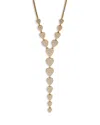 Nadri Real Love Pave Heart Lariat Necklace In 18k Gold Plated, 16-20 In Gold