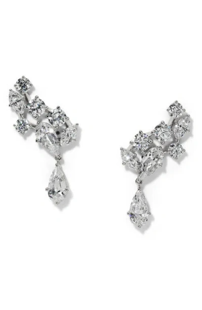 Nadri Riviera Cluster Drop Earrings In Metallic