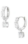 Nadri Rockstars Cubic Zirconia Drop Earrings In Rhodium