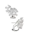 Nadri Rsvp Crystal Cluster Earrings In Silver