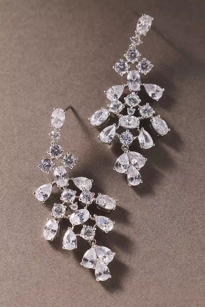 Nadri Runway Chandelier Earrings In Silver