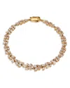 Nadri Sav Cubic Zirconia Cluster Flex Bracelet In Gold