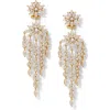 Nadri Sav Drama Cubic Zirconia Chandelier Earrings In Gold