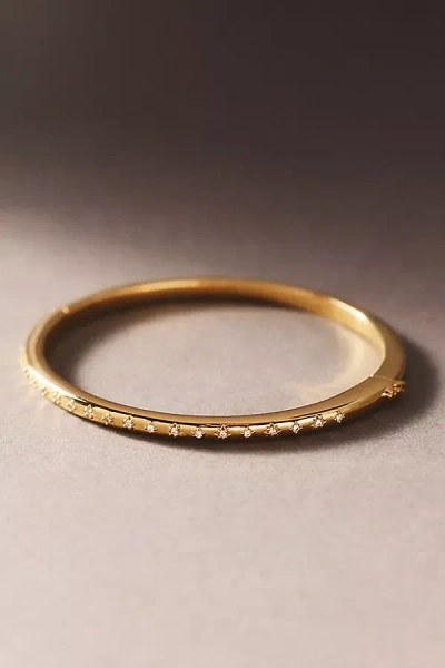 Nadri Shimmer Hinged Bracelet In Gold
