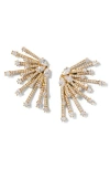 Nadri Starlet Cubic Zirconia Burst Jacket Earrings In Metallic